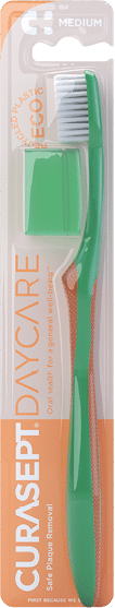 spazzolino Curasept Protection Booster medium arancione con pack