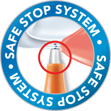 icona safe stop system per la linea Curasept Proxi