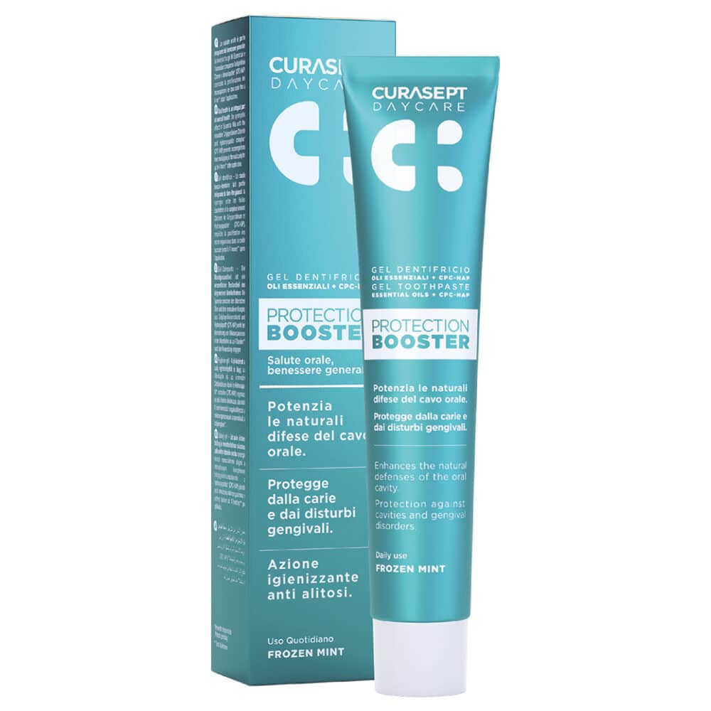 dentifricio e pack Curasept Daycare Protection Booster gusto frozen mint